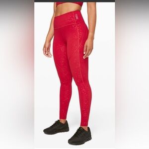 LIMITED  EDITION! Lululemon Stronger as One XBarrys -Bootcamp Emboss Dark Red